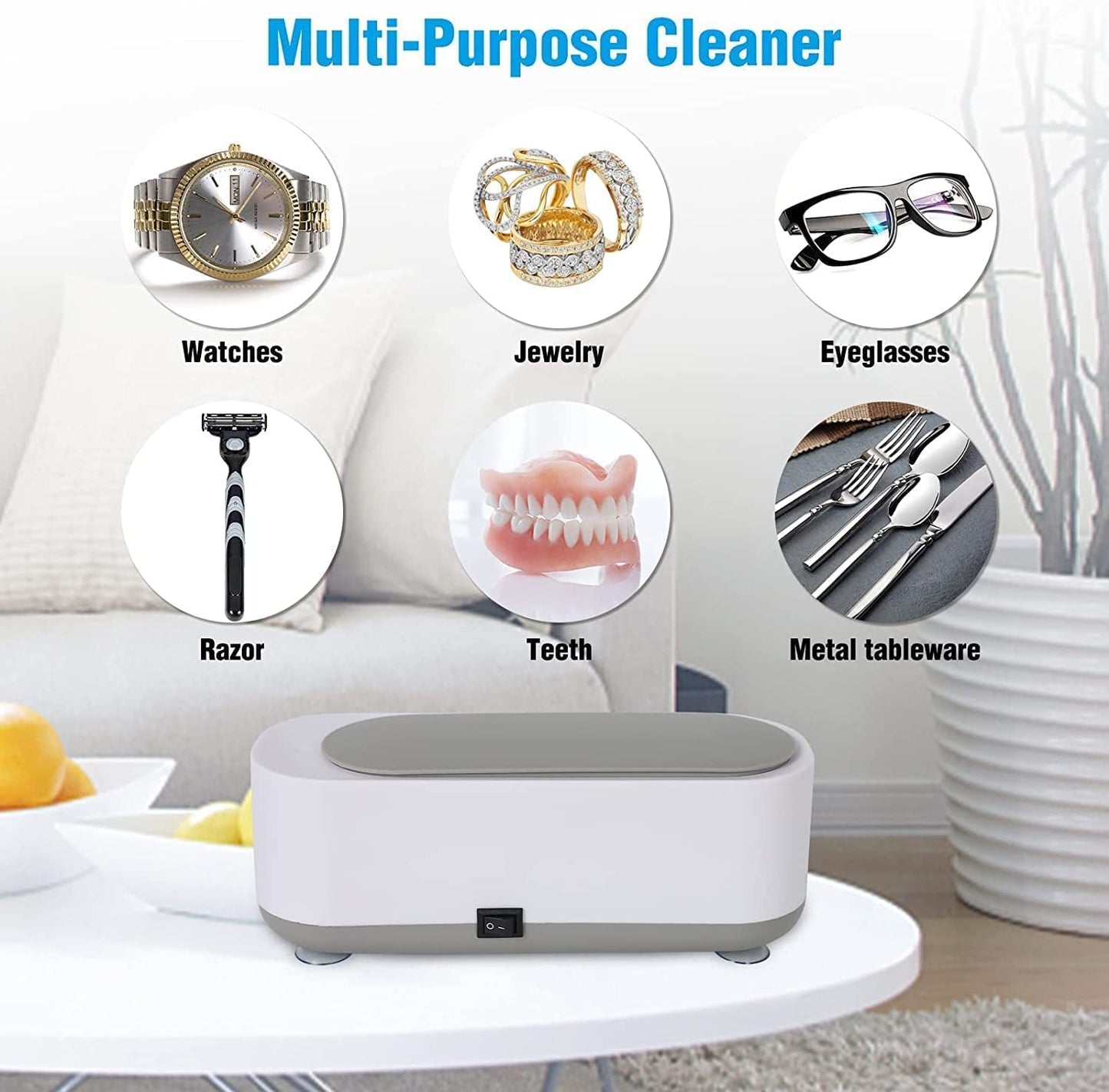 Portable Mini Ultrasonic Jewelry Cleaner Machine