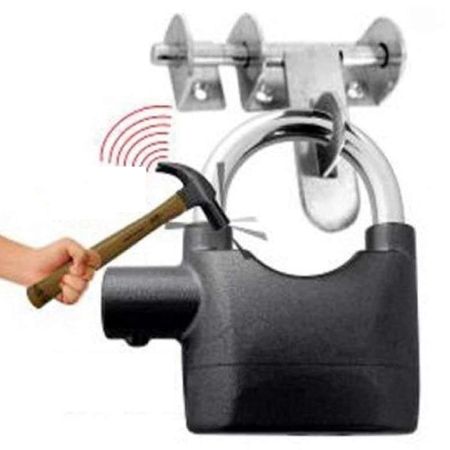 Alarmed Motion Sensor Padlock – 110dB Anti-Theft Siren